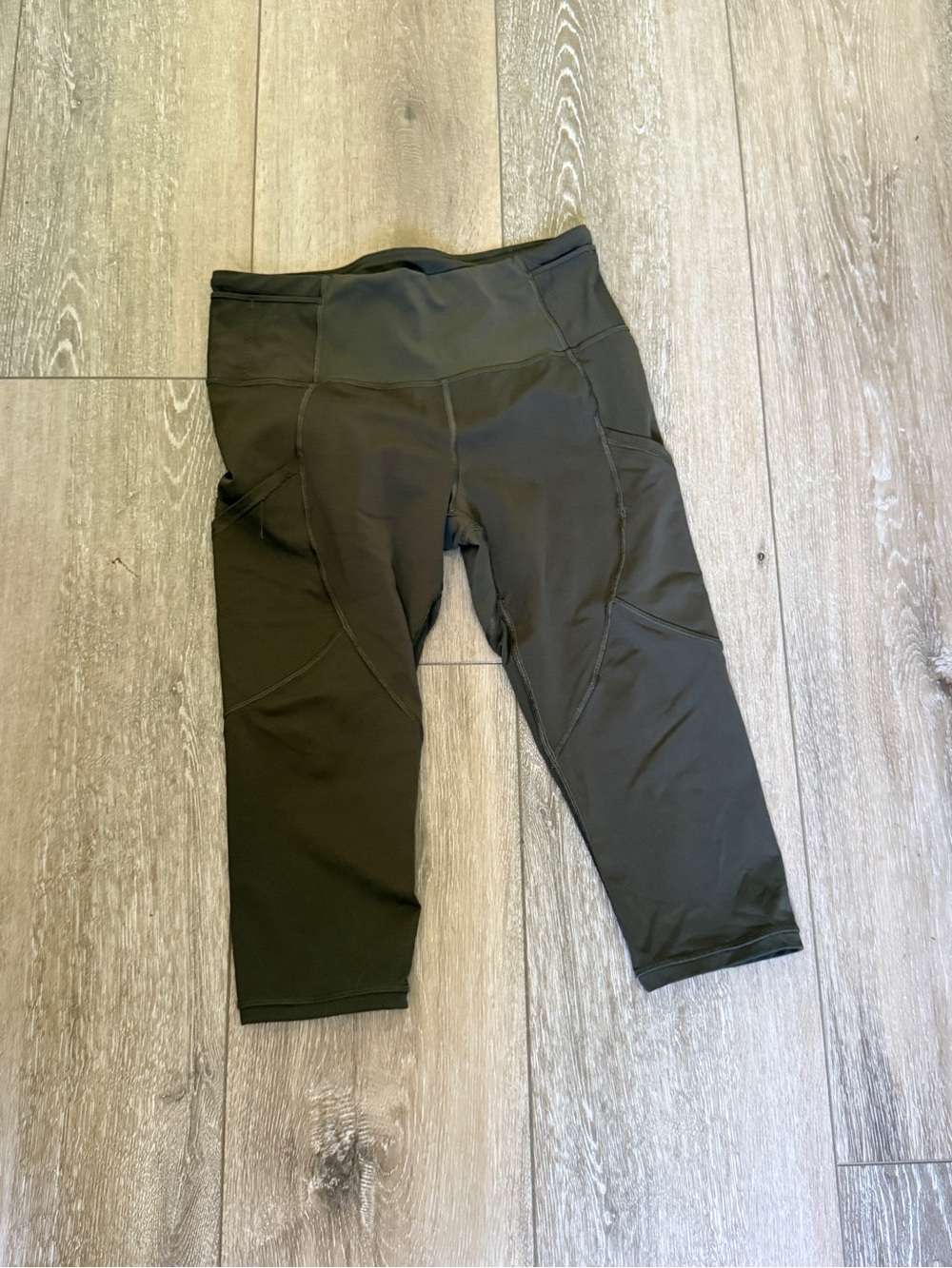 lululemon athletica Black Capri Leggings with Side Pockets